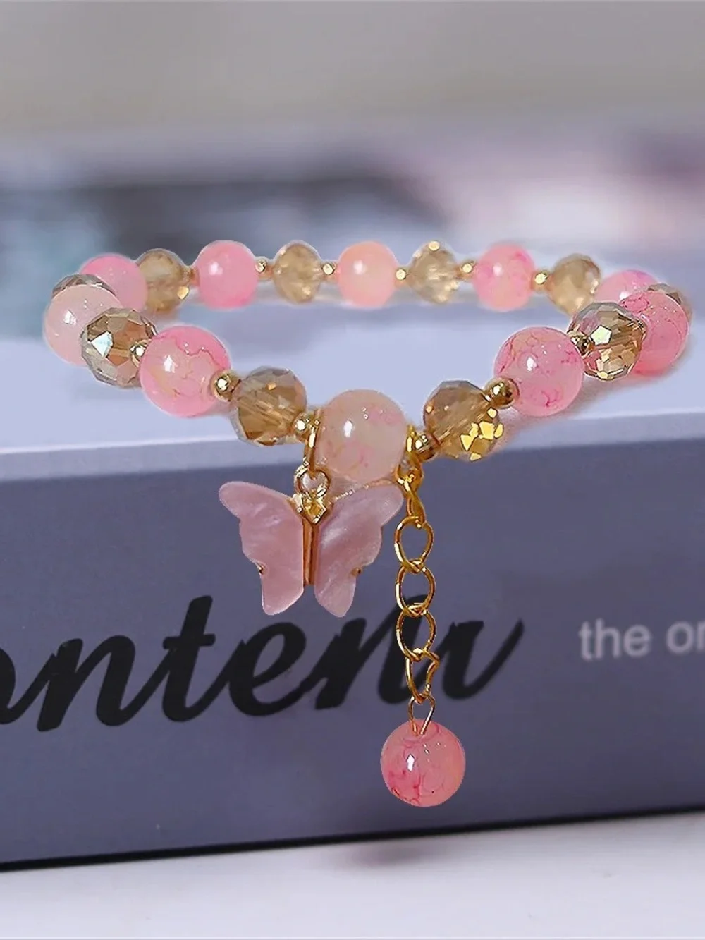 🆕New Butterfly Beaded Bracelet .